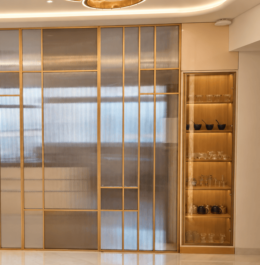 Luxury home interior showcase with contemporary furniture, premium finishes and sophisticated decor